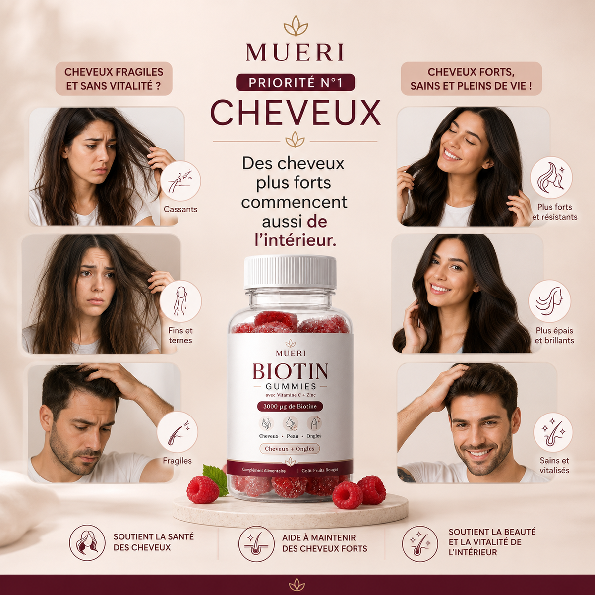 MUERI™ | Votre Rituel Beauté Cheveux & Ongles