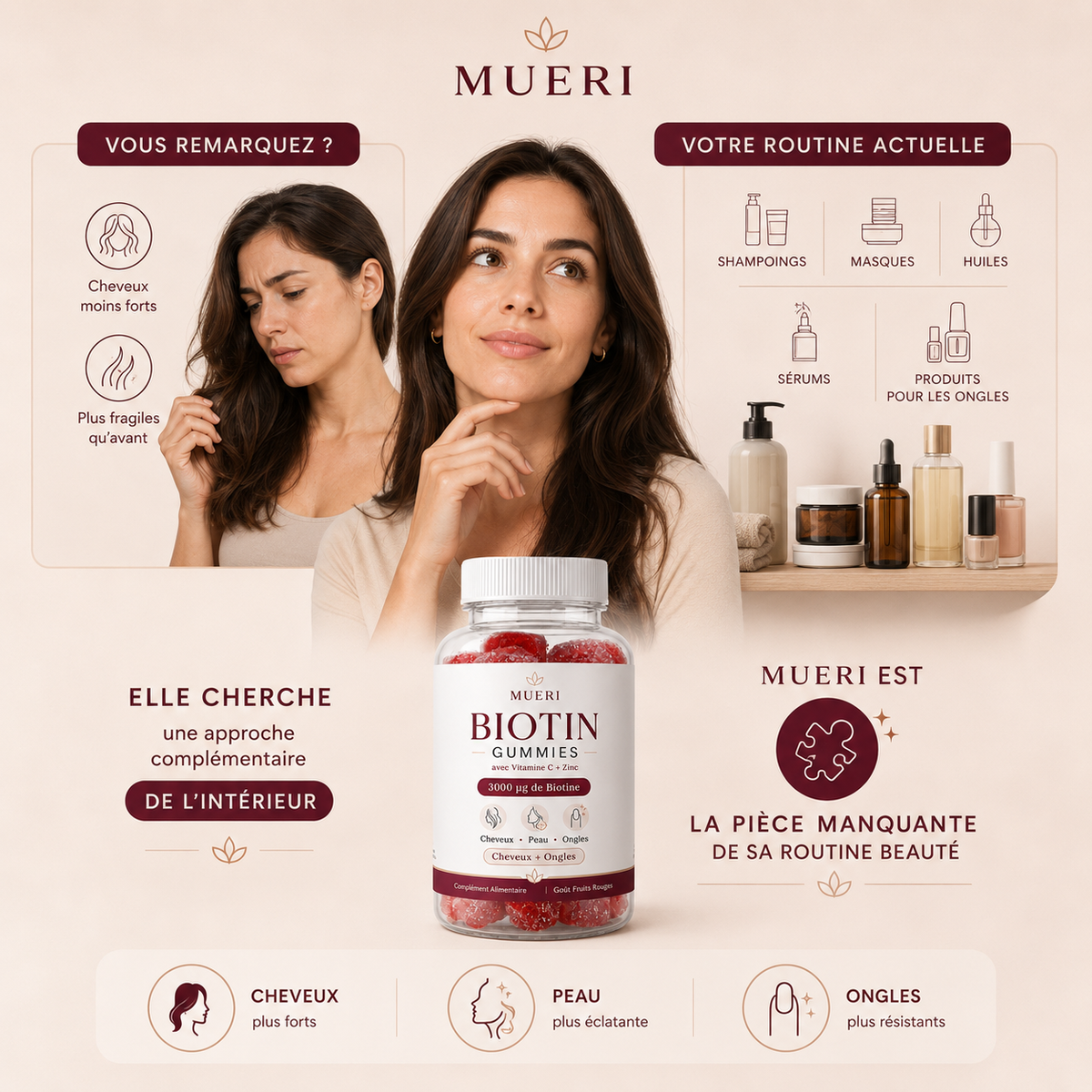 MUERI™ | Votre Rituel Beauté Cheveux & Ongles
