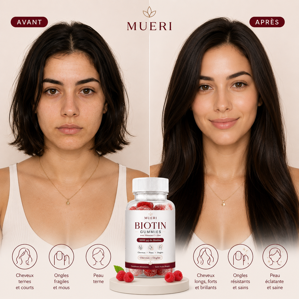 MUERI™ | Votre Rituel Beauté Cheveux & Ongles